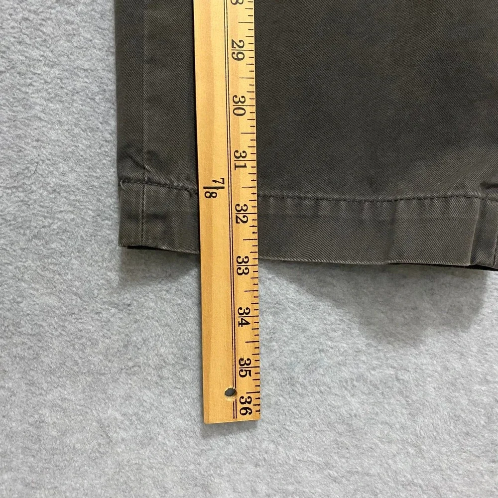 BANANA REPUBLIC Mens 33x34 Emerson Chino Pants Dark Gray Cotton Casual Straight